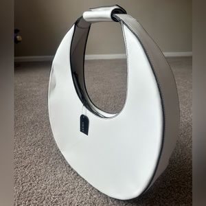 OVER THE MOON OVERSIZED CIRCLE BAG In White